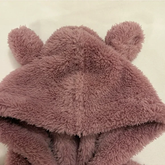 Hanna Andersson pink bunting suit romper fleece 6-12m Carter’s waffle jacket 9m - Picture 10 of 12